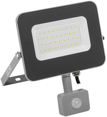Прожектор СДО 07-30Д LED 30Вт IP44 6500К с датчиком движ. сер. ИЭК LPDO702-30-K03