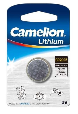 Элемент питания литиевый CR CR2025 BL-1 (блист.1шт) Camelion 3067