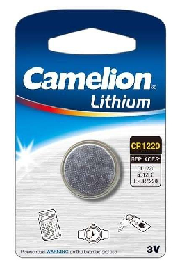 Элемент питания литиевый CR CR1220 BL-1 (блист.1шт) Camelion 3071