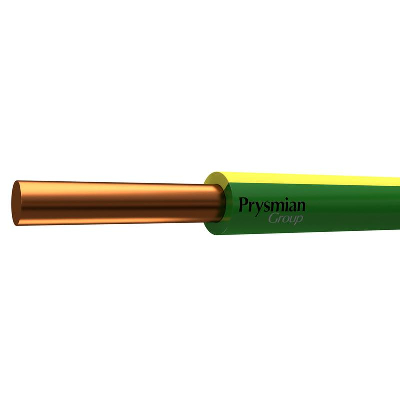 Провод ПуВнг(А)-LS 1х2.5 Ж/З 450/750В (бухта) (м) РЭК-PRYSMIAN 0601050501